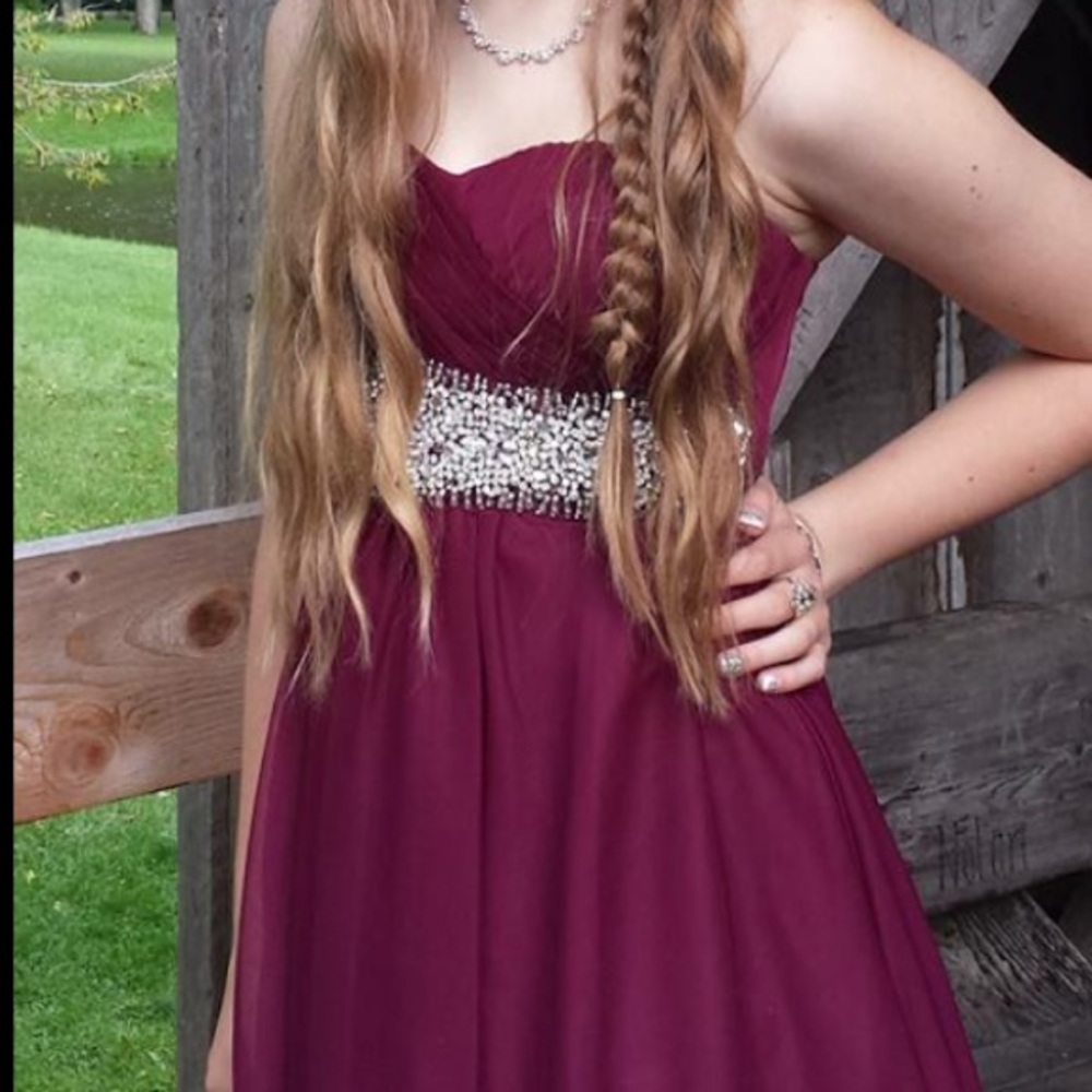 Strapless Homecoming Dress